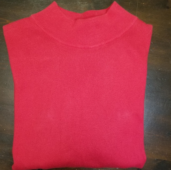 Talbots 100% Cotton Mock Sweater, M - Picture 8 of 8